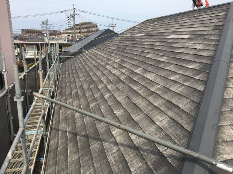千葉県市川市のM様邸（木造2階建て）｜スレート屋根の塗装工事の施工例