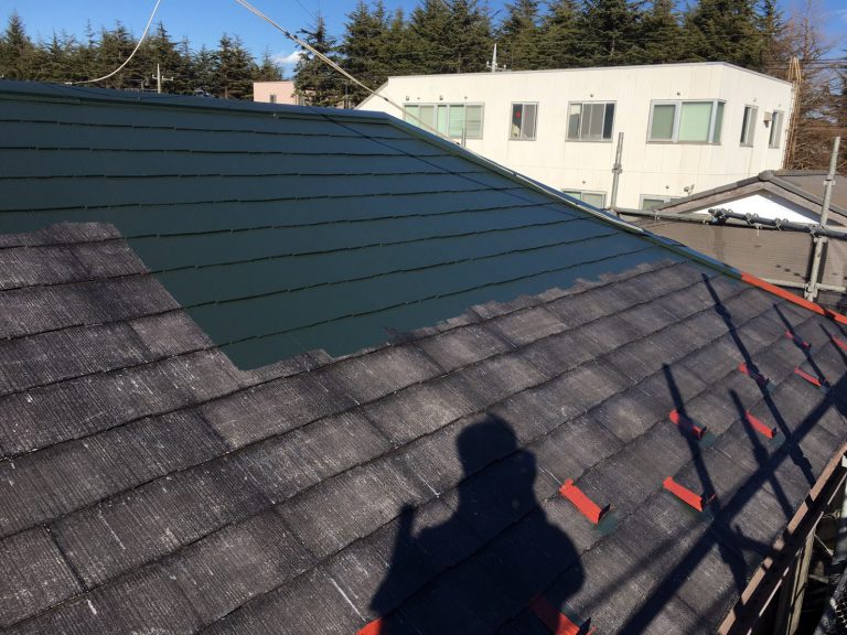 千葉県市川市のM様邸（木造2階建て）｜スレート屋根の塗装工事の施工例