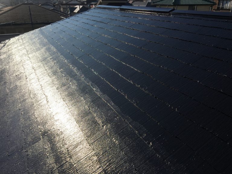 千葉県船橋市のM様邸（木造2階建て）｜スレート屋根の塗装工事の施工例