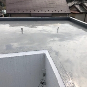 屋上の防水工事（ウレタン通気緩衝工法）