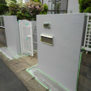 門柱の塗装