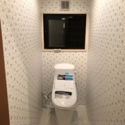 トイレの便器交換と床のクッションフロア貼り替え工事