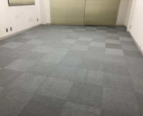 タイルカーペットの張り替え工事