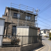 部分足場の仮設工事