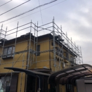外壁塗装に伴う足場工事