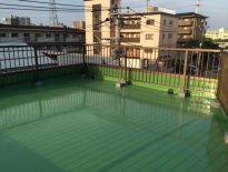 屋上のウレタン防水工事（密着カバー工法）｜千葉県船橋市の一般住宅にて雨漏り修理