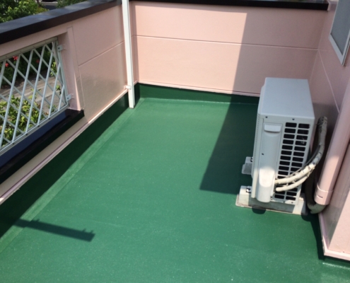 ベランダの防水工事後