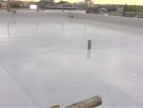 屋上のウレタン防水工事（通気緩衝工法）｜千葉県八千代市勝田台の企業ビルにて雨漏り修理
