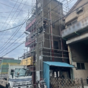 足場の組み立て工事後
